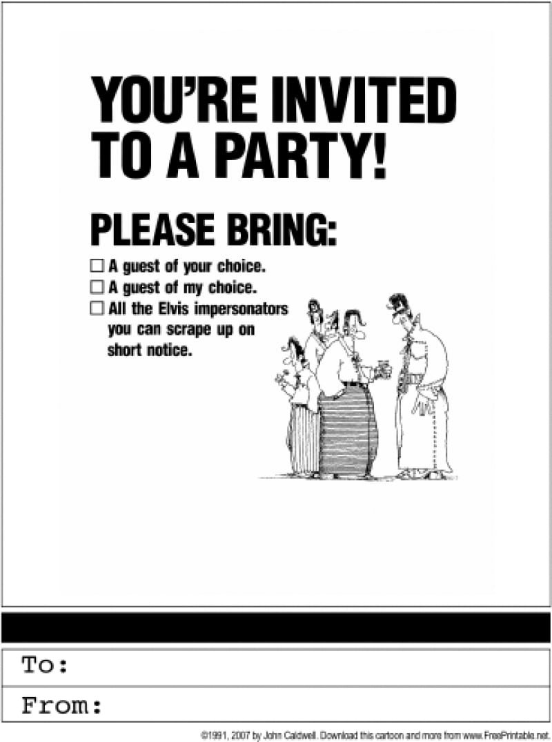 Funny Party Invitations â Gangcraft Net